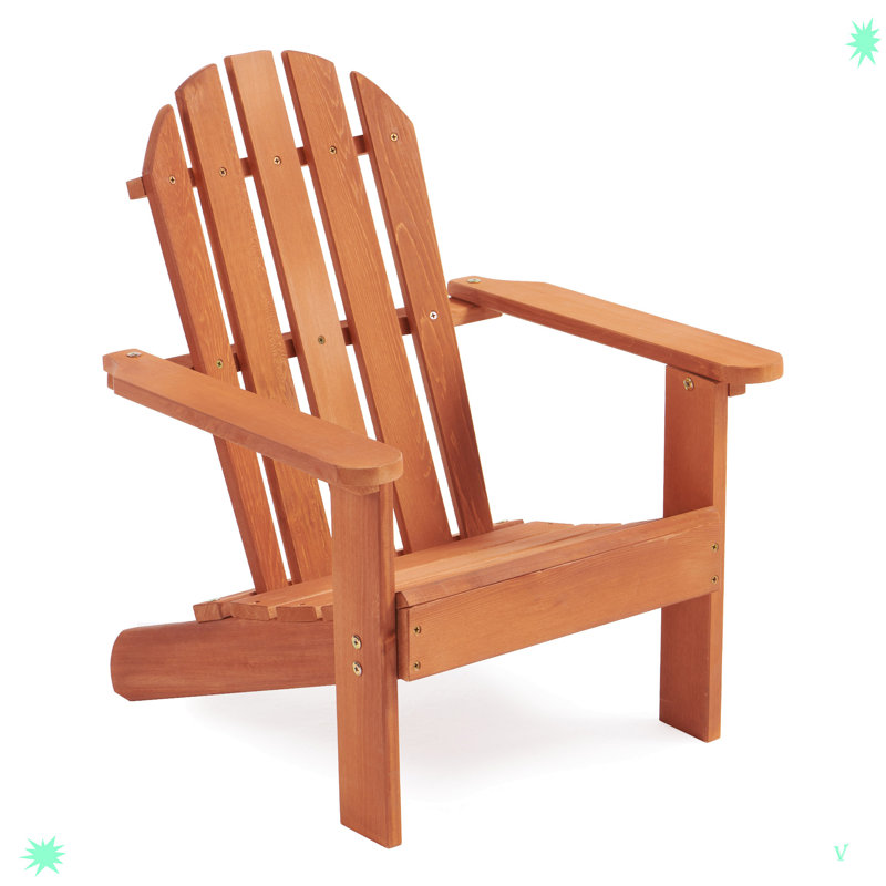 Chaise Adirondack en bois massif Alhaji