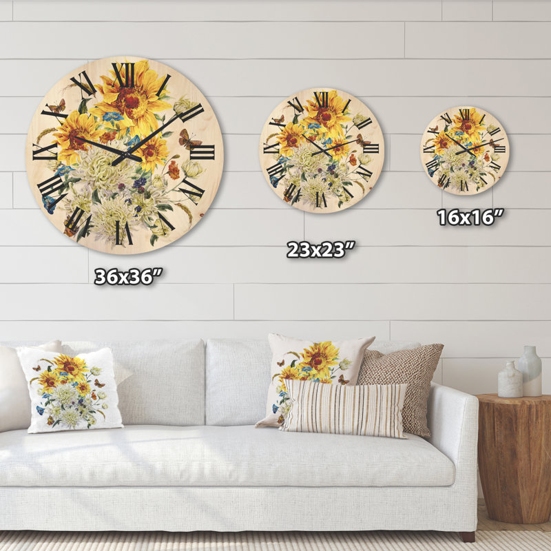 Solid Wood Wall Clock, Small