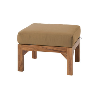 Porschea Outdoor Teak Ottoman
