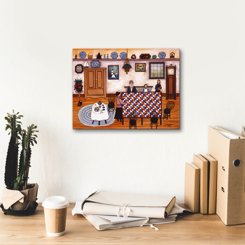  «Cape Cod Quilters» par JL Munro, art mural sur toile, 16 po x 12 po, H 12 po x l 16 po