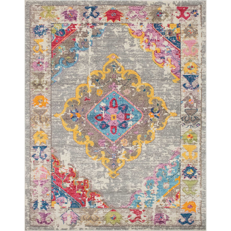 Larrick Oriental Indoor Rug, Rectangle 5'3" x 8'