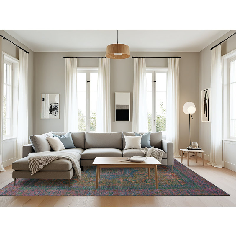 Tapis abstrait 1330, Rectangle 8 pi x 12 pi