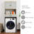 Storage Cabinet With One Adjustable Shelf And One Fake Drawer For Laundry Room