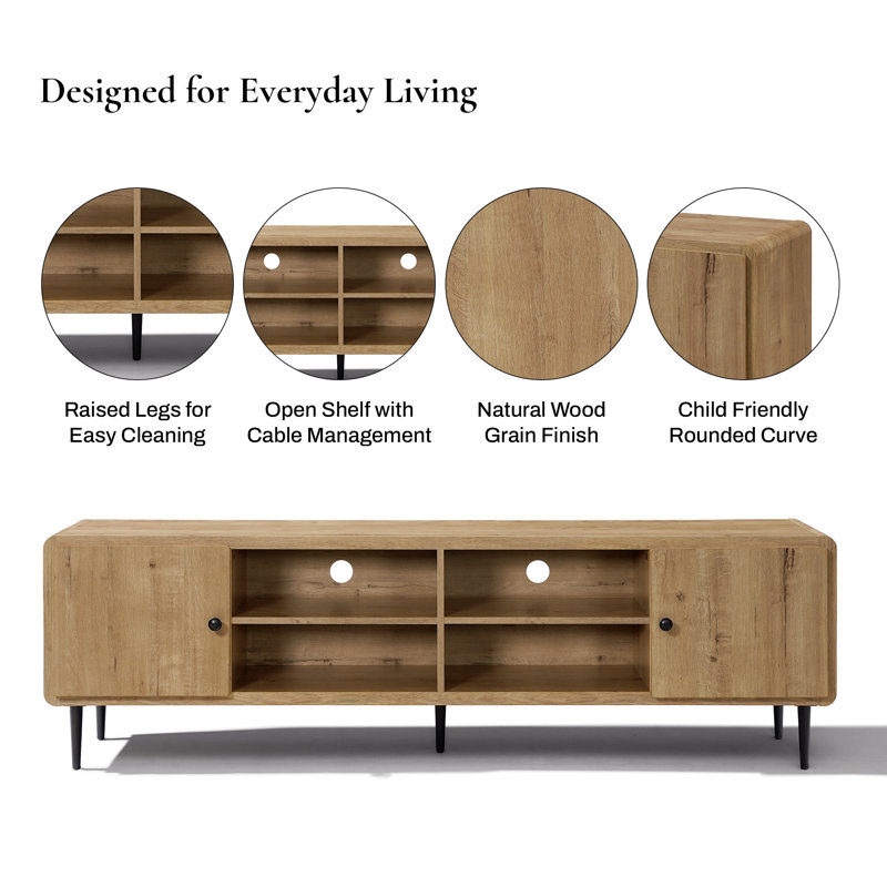 71'' W Modern TV Stand with Storage for TVs up to 75''