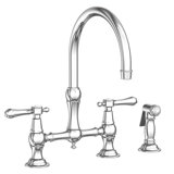 Chesterfield Kitchen Bridge Faucet with Side Spray