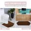 Tapis pour salle de bain 100% coton Morissette, antidérapant, séchage rapide, lavable à la machine-18825636