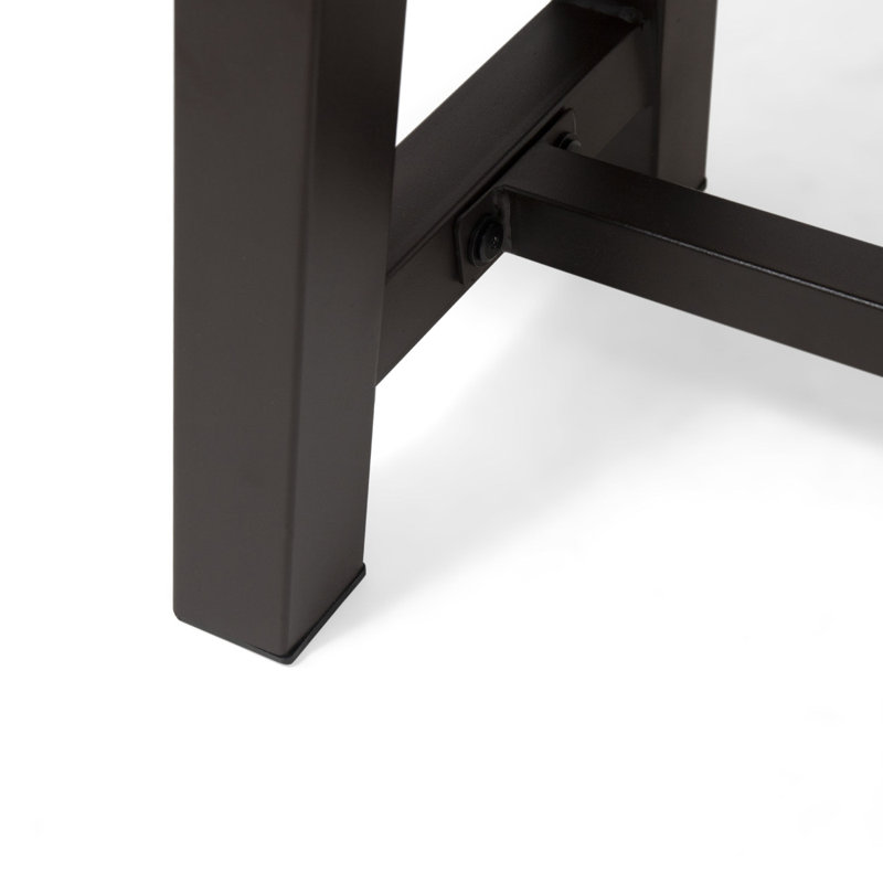 Banc d'extérieur avec cadre en bois et métal pour le jardin