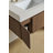 Muri 30" Bathroom Vanity&Sink, Floating Plywood Storage Cabinet With Drawer&Door, Roma Travertine Sintered Stone Top&Ceramic Basin With 3 Pre-Drilled Faucet Holes, Pre-Assembled, Brown Oak Woodgrain-909493989-909493988-921244298