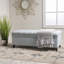 Banc de rangement rembourré en polyester Twania-203486500