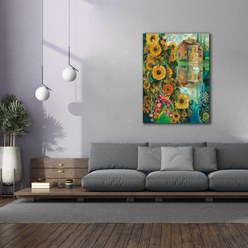 «A Lived View In Kent» par David Galchutt, art mural sur toile, H 54 po x l 40 po x P 1,5 po