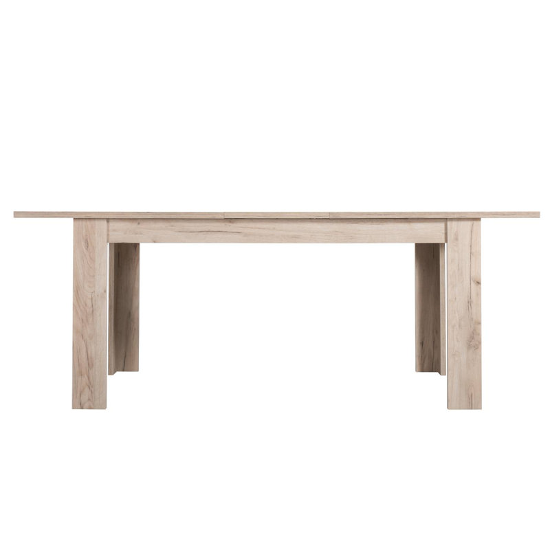 Khaelyn Rectangular Dining Table, 76.5cm H x 90cm L x 160cm W, Grey/Brown/Blue