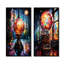 «Disco Ball Dreams I - Jukeboxes», ensemble d'art mural sur toile-2045828489-2045828493