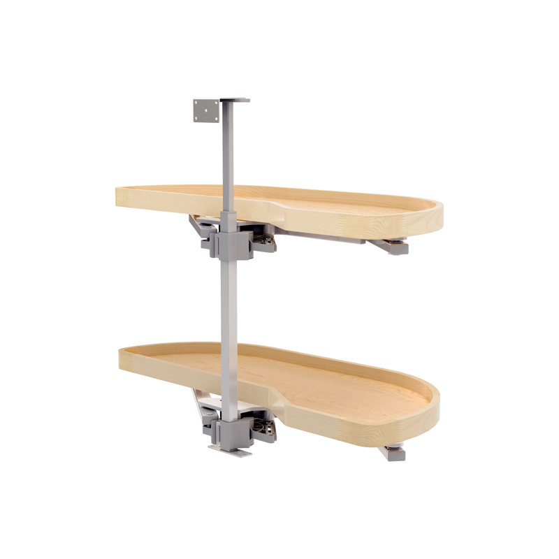 Girasolo classique à deux niveaux en érable avec fermeture en douceur pour armoires d'angle gauche à ouverture droite / store de 15 po