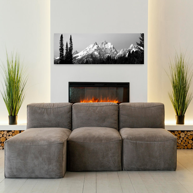 Cathedral Group Grand Teton National Park WY by Leo L. Larson - Wrapped Canvas Panoramic Print, 121.92 cm H x 40.64 cm W