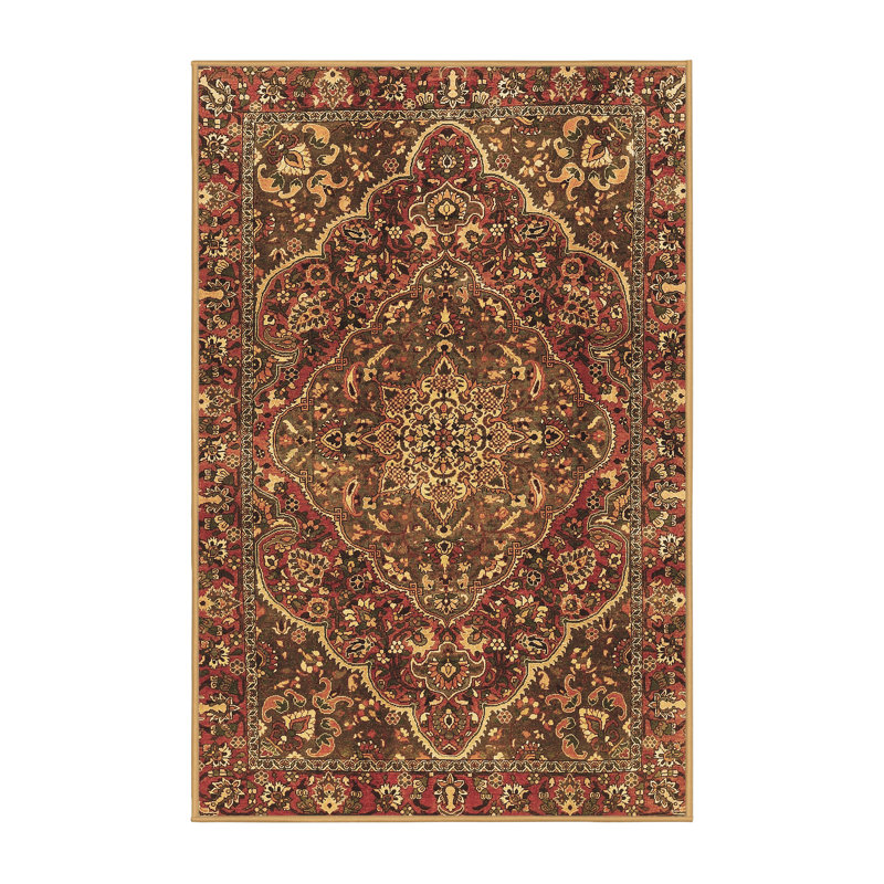 Tapis brun traditionnel Traditional 4493, Rectangle 3 pi x 5 pi