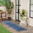 Nourison Essentials Navy Ivory Indoor/Outdoor Area Rug-1081804505
