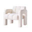  Fauteuil d'appoint large rembourré et large, beige-1383796035