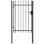 Barrière en métal noir-72101635-72101639