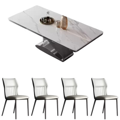Modern simple rectangular home dining table sets