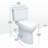 TOTO® Drake® Two-Piece Elongated 1.6 GPF Universal Height TORNADO FLUSH ® Toilet with 10 Inch Rough-In, CEFIONTECT®, and SoftClose® Seat, WASHLET®+ Ready, Cotton White-64839694