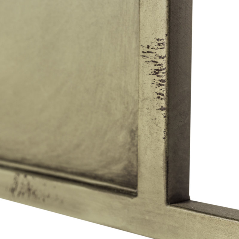 Edmund Open-Frame Metal Headboard, Green, Twin