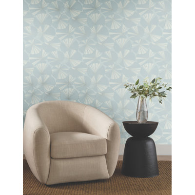 Layered Spa Lily Pads Wallpaper