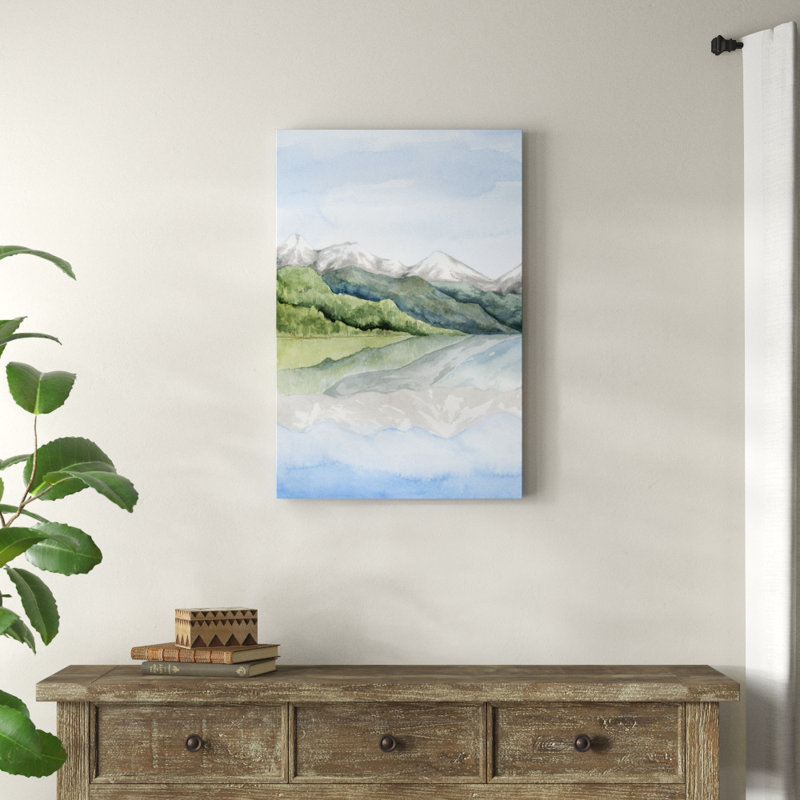Mirror Lake I by Grace Popp - Painting Print, 91cm H x 61cm W, Wrapped Canvas