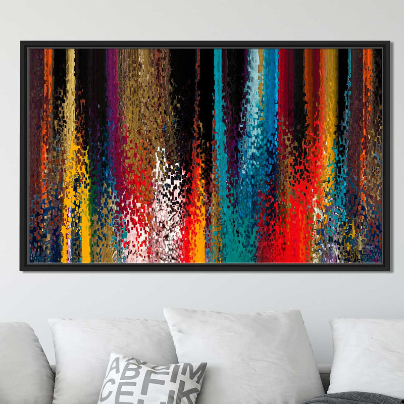 «conversion continue. 18:3. matthew reproduction d’art sur toile, H 21,5 po x l 33,5 po x P 2 po, Cadre flottant noir