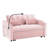 Velvet Pull-out Sleeper Sofa Bed, Adjustable Back and with USB Pport, swivel phone stand-912425514-938975603