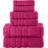 Elegant Comfort 4 Lines Viscose Stripe 6-Piece Premium Towel Set - 100% Turkish Cotton High Absorbent Luxury Bathroom Towels – Includes 2 Washcloths, 2 Hand Towels And 2 Bath Towels Set-129191241