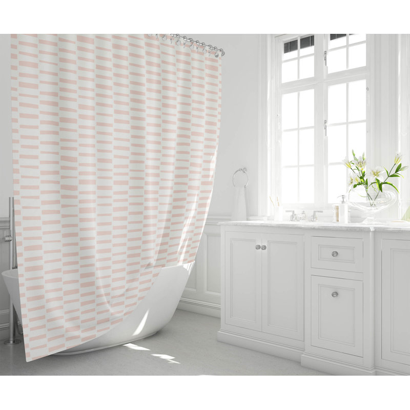 Flat Attack Ultra-Thin Lightweight Shower Curtain, Pink