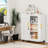 Ebern Designs Steel Modern Home Furniture Storage Organizer Cabinet with Wheels and Lock -908545413