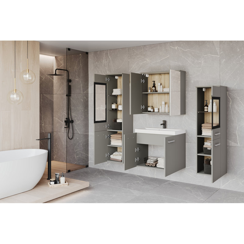 Bathroom Suite, Grey