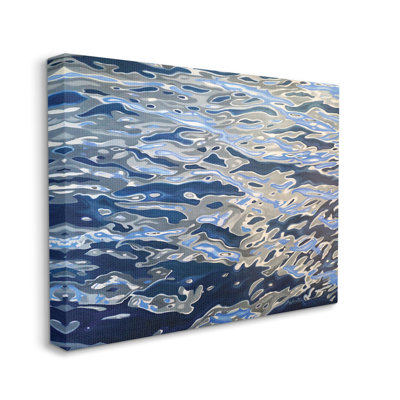«Abstract Ocean Water Ripples Catching Sunlight» par Alan Weston - reproduction d'art sur toile tendue