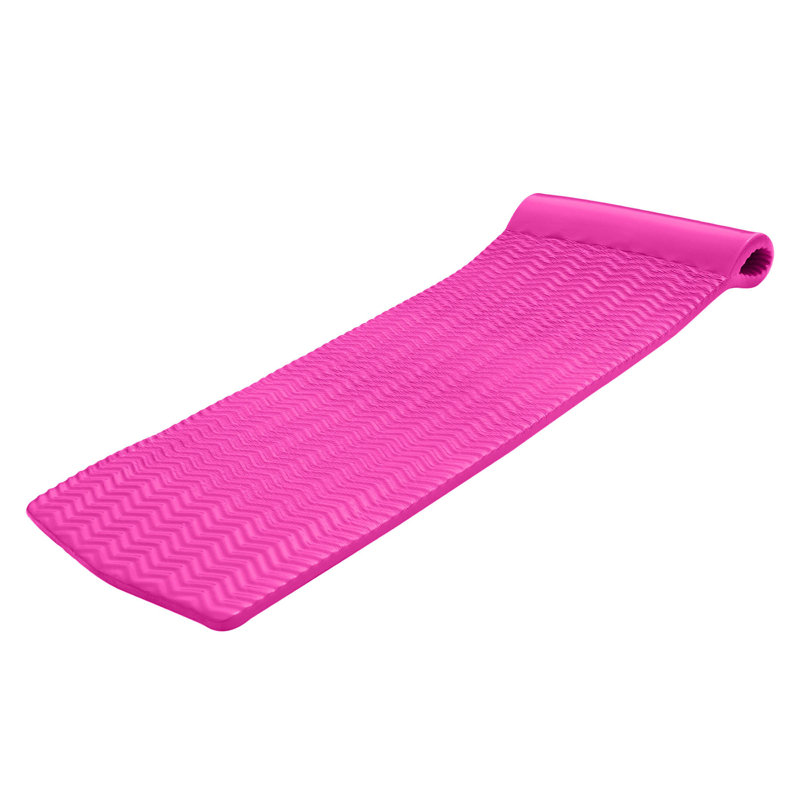 TRC Recreation Serenity 1.5" Thick Vinyl Swimming Pool Float Mat, Pink