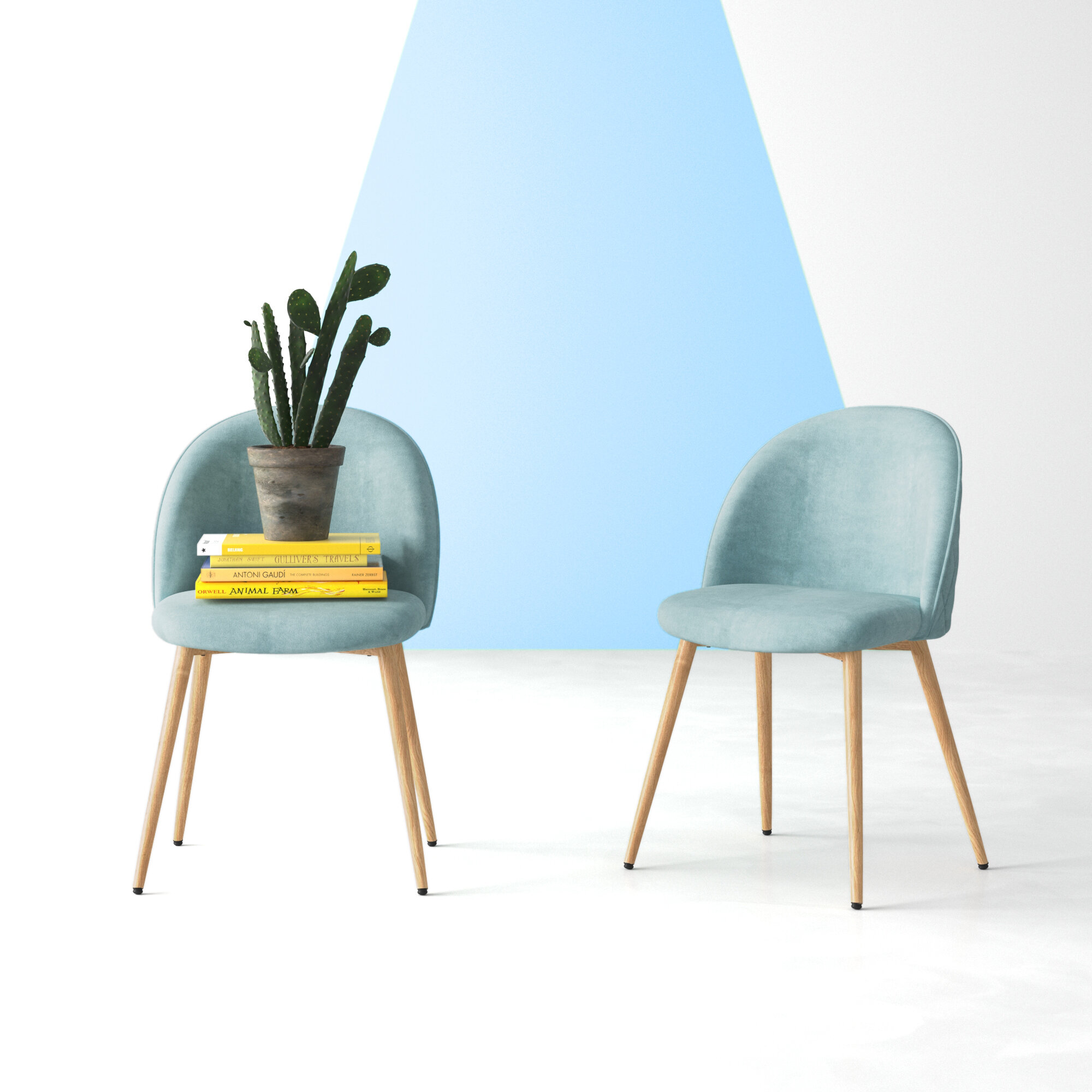 Aqua velvet deals chair