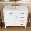 Meuble-lavabo avec lavabo, tiroirs et tablette réglable-1671326369