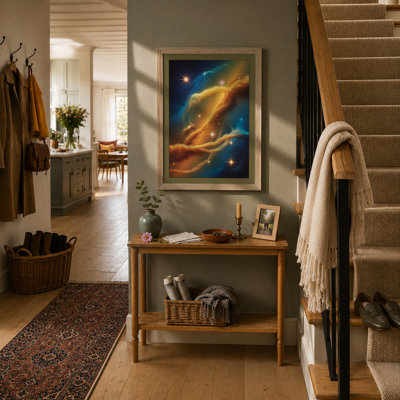 Cosmic Hands Modern - Framed Print