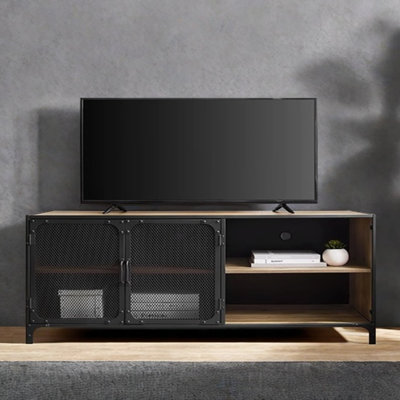 Industrial style wrought iron retro TV cabinet