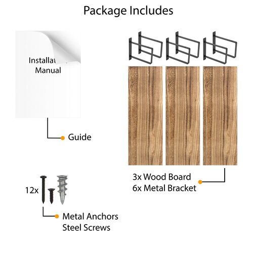 Laurel Foundry Modern Farmhouse Ternate 3 Piece Paulownia Solid Wood ...