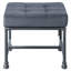 Repose-pieds rectangulaire gris et gris sable