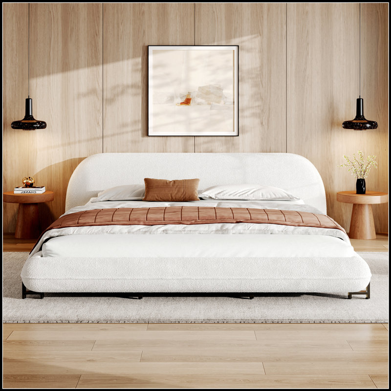 Lit plateforme tapissier Luxueux