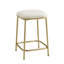 Ensemble de 25 tabourets carrés de 25 po en tissu crème et dorés-1766994378-1769721692