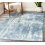 Tapis abstrait bleu-900048345
