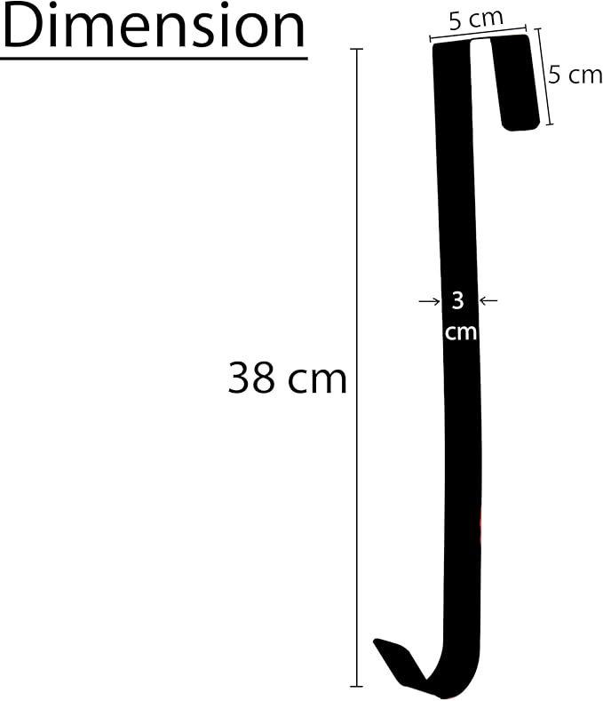 PVC Holiday Shaped Ornament, 39 cm x 1.5cm x 30cm, Black