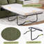 Canapé-lit polyvalent avec matelas pliable, table d'appoint pliable, poche de rangement latérale et ports USB, idéal pour les espaces de vie compacts-1000427347