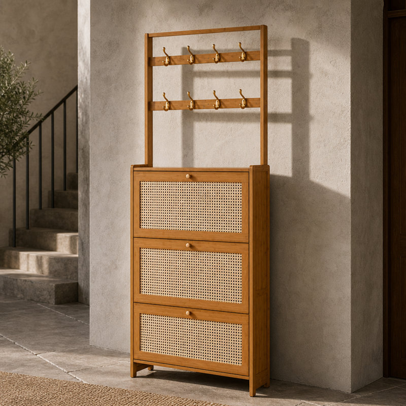 16 Pair Flip Down Shoe Storage