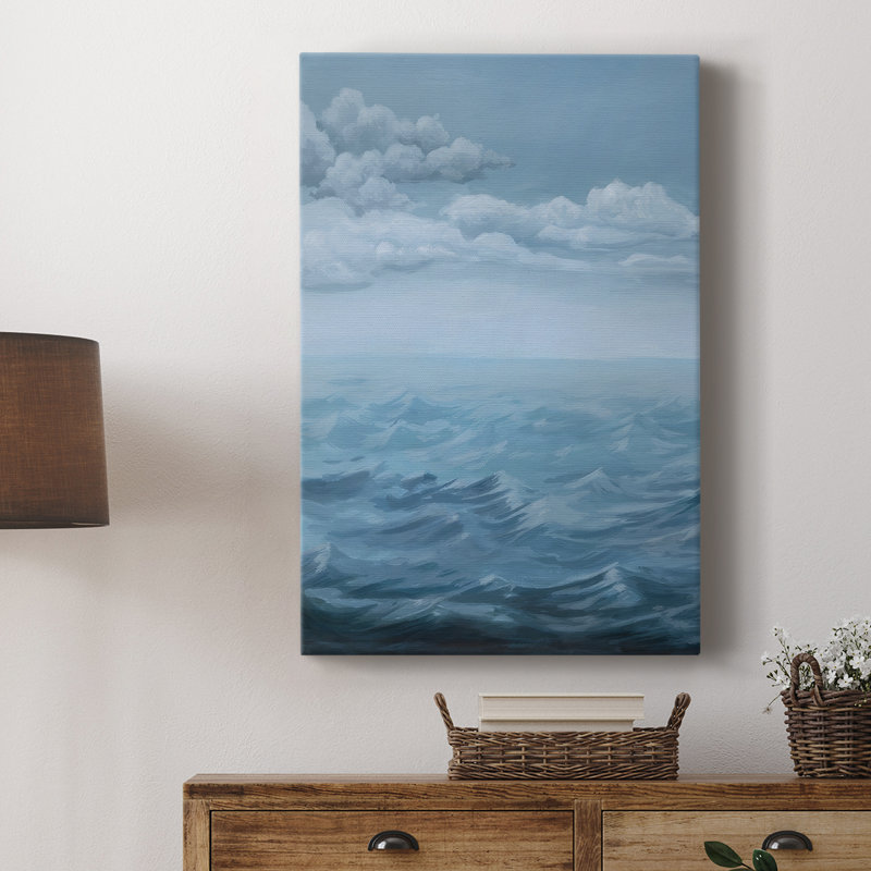 Roiling Sea I -Galery Enveloppé Cavas, H 27 po x l 18 po