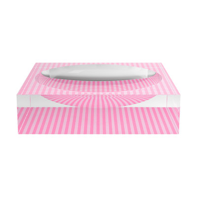 Gingham Acrylic Decorative Tray