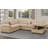 Amalyn  U-Shaped Modern Corduroy Sectional With Storage Chaise Lounge-77585899